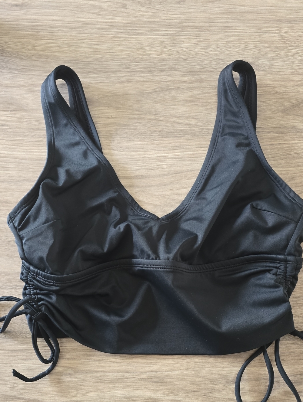 BLACK S3 SWIM V-Neck Swim Top Sz SMALL